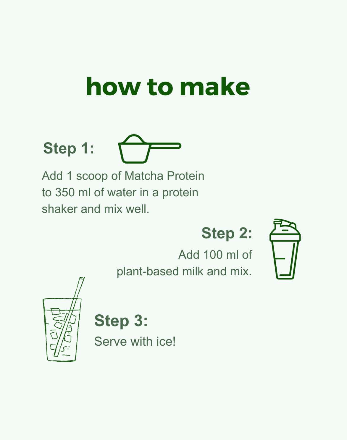 How to make matcha vegan protein