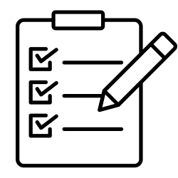 Clipboard icon with checklist indicating third-party testing