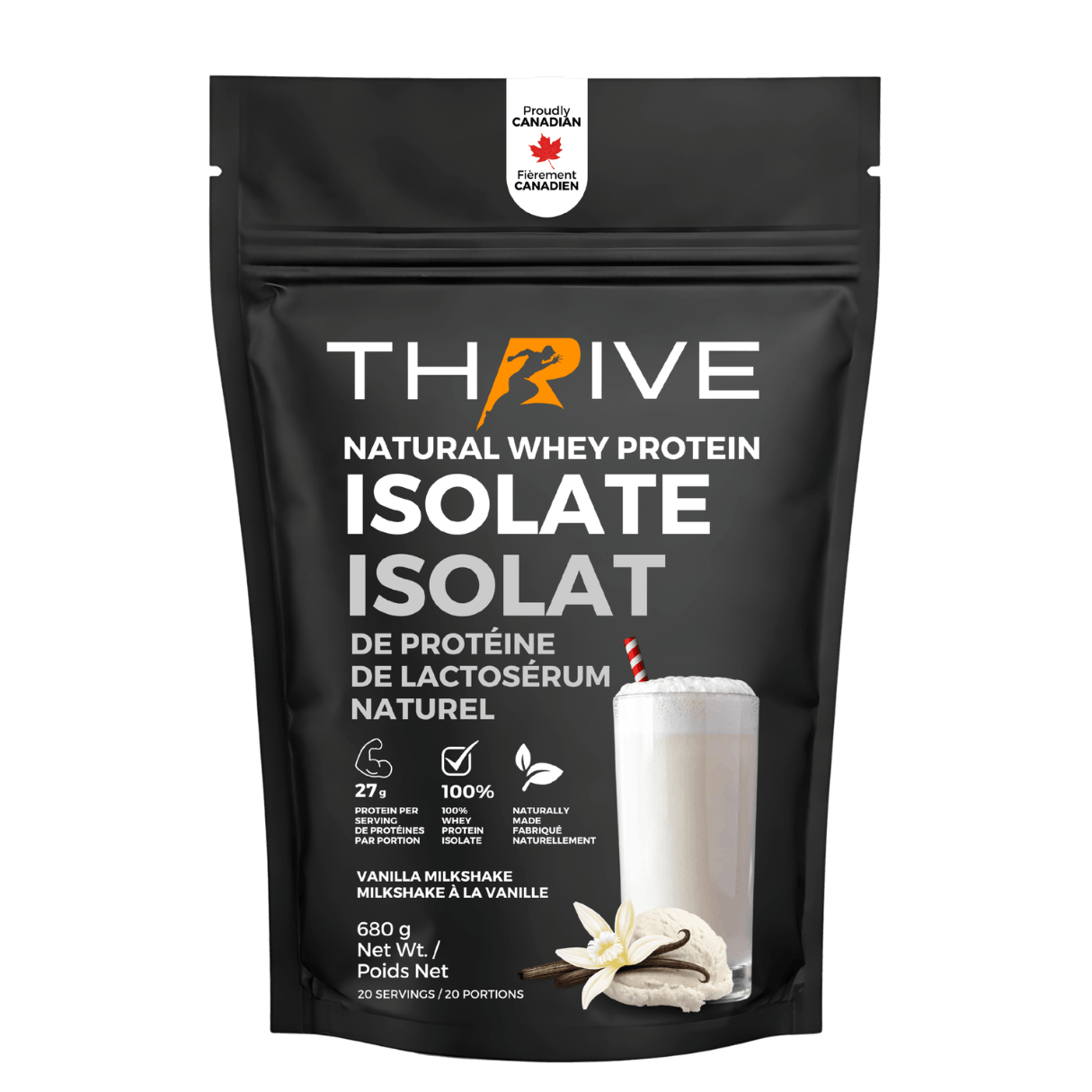 Natural Whey Protein Isolate (Vanilla, 1 units)