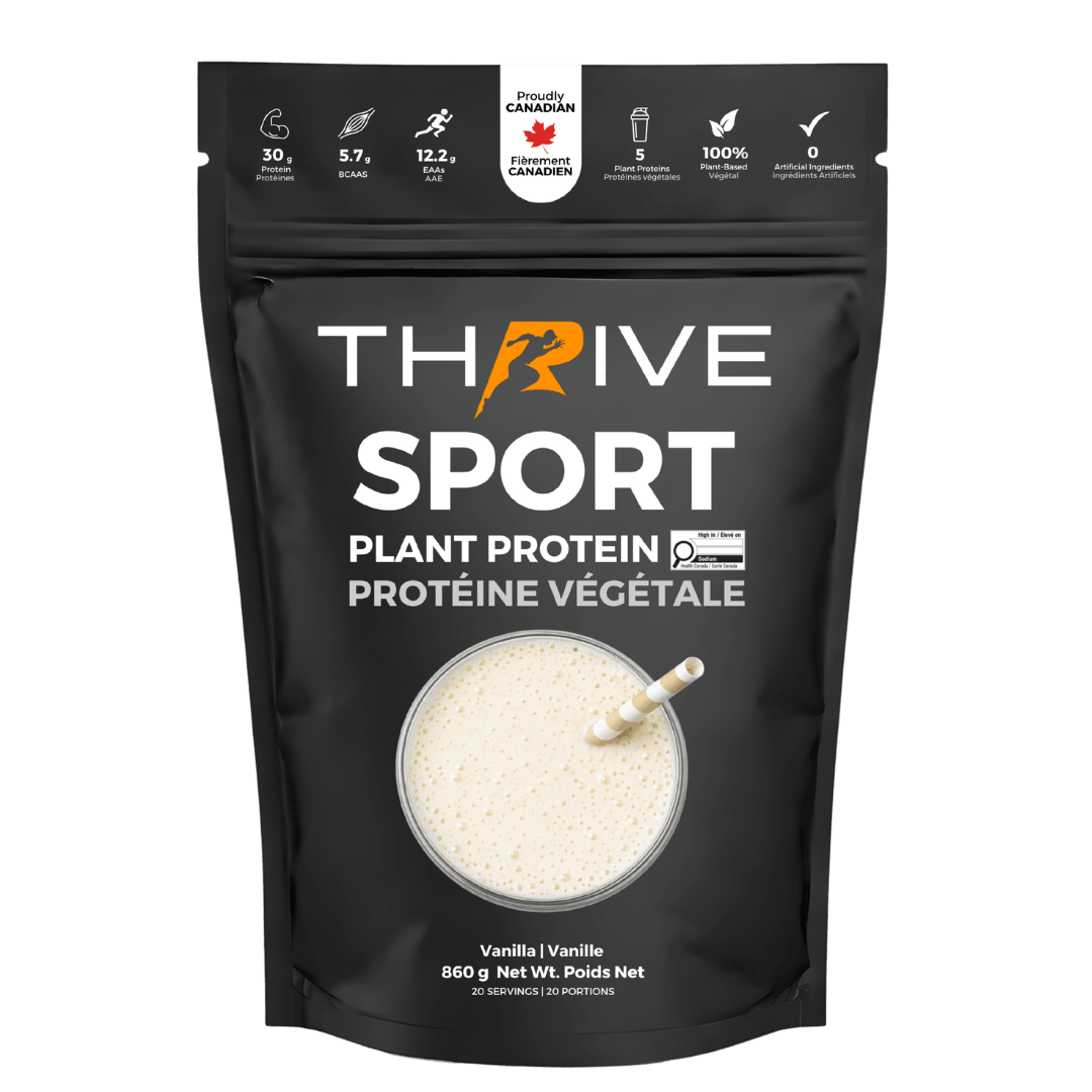 Thrive Plant-Based Protein SPORT Vanilla, 860 g pouch with 30 g protein per serving