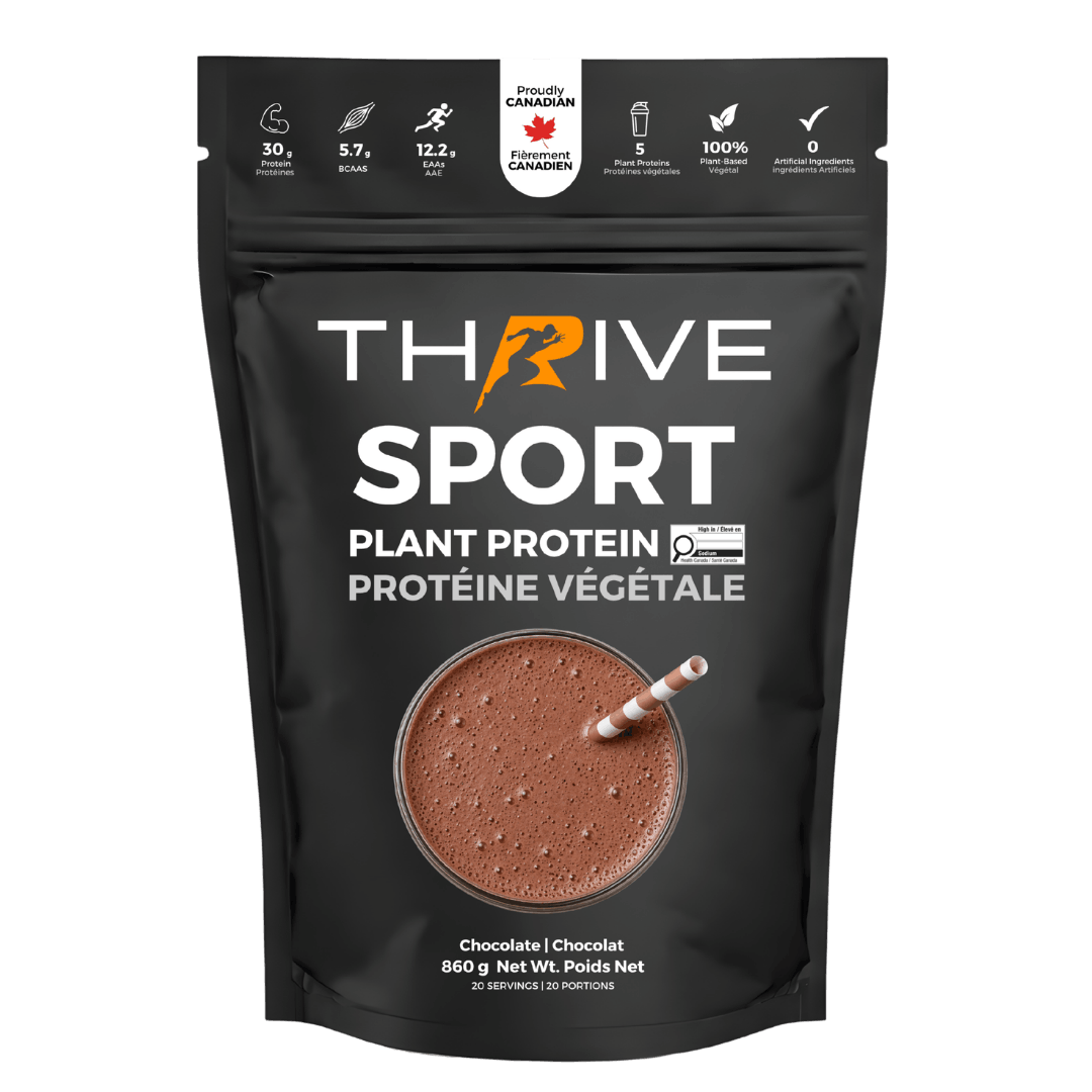Thrive Plant-Based Protein SPORT Chocolate, 860 g pouch with 30 g protein per serving