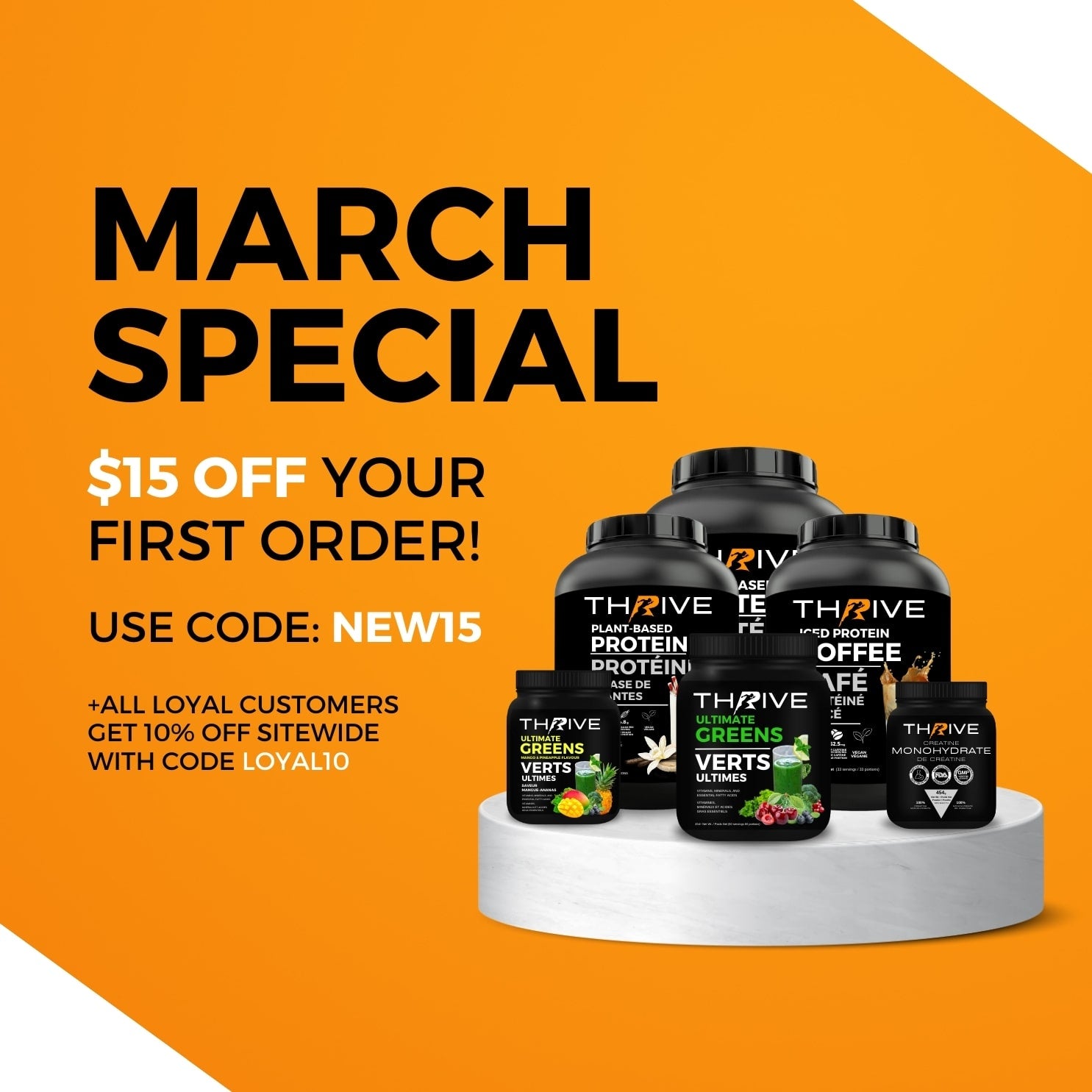 Thrive Protein Canadian Made Fitness Supplements